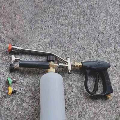 压清洗高水枪配件泡沫壶用开关1/4514接双口接合头二一调节器