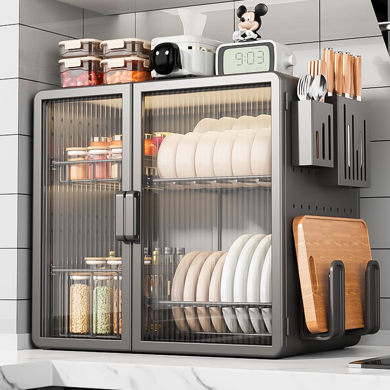 碗碟收纳架家用碗柜厨房多放功能F78S9SS8置?物碗架碗架碗盘沥水