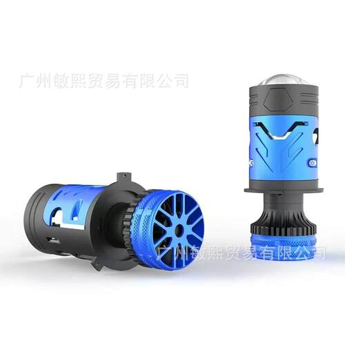 双光透镜led汽车灯M01Y带前大灯单杯电机H4直射鱼眼灯泡双光透镜