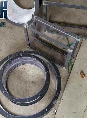 10mm软厚PVC变径软接D连N90DN900*6m0活性炭设备进出口PVC接头