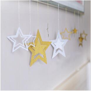 布置背景生日舞台装饰品幼儿园布置装饰的教室吊饰小学表演区小