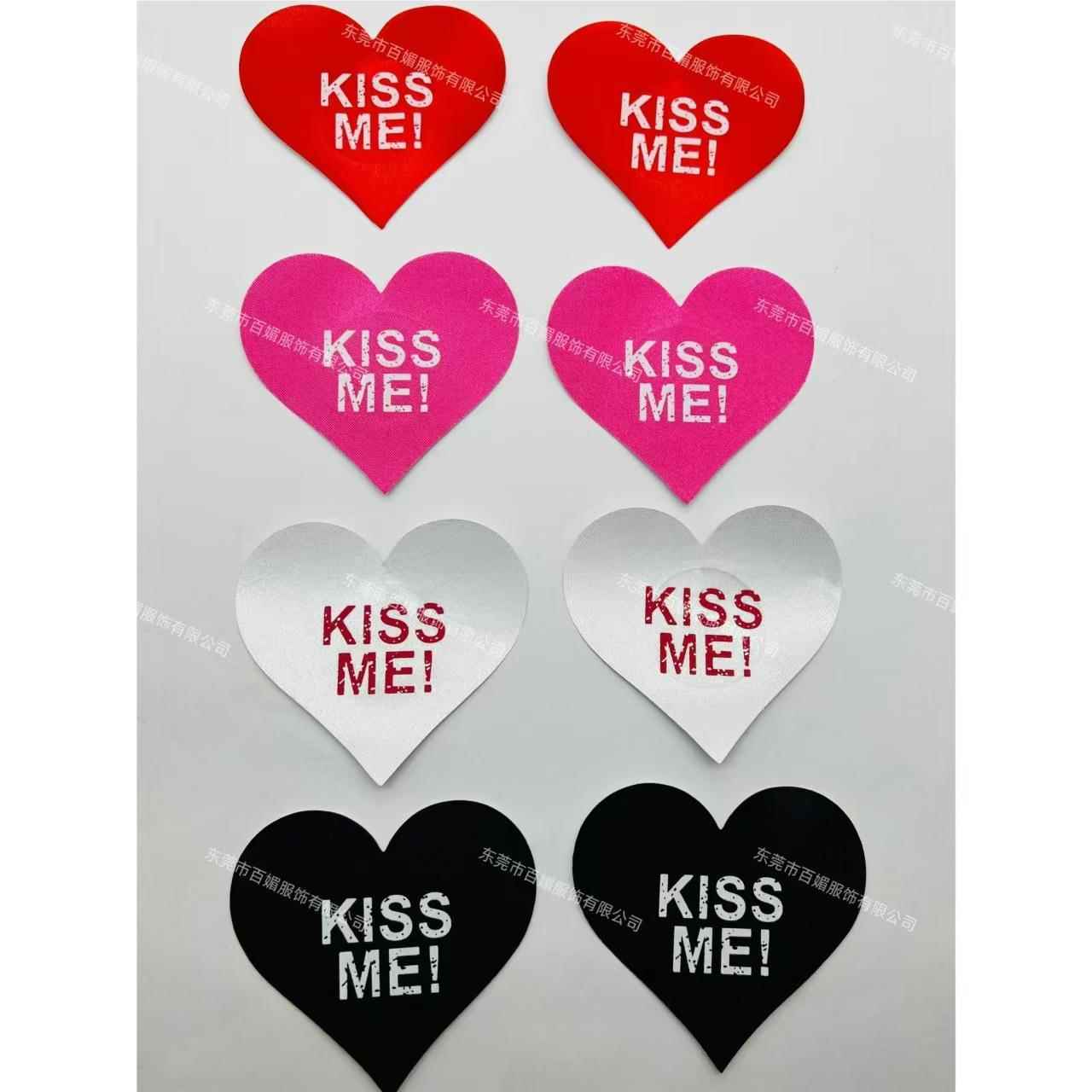 十RGV字形印字母乳布贴X胸贴次一性防走光情趣形夜光胸贴绸乳贴隐