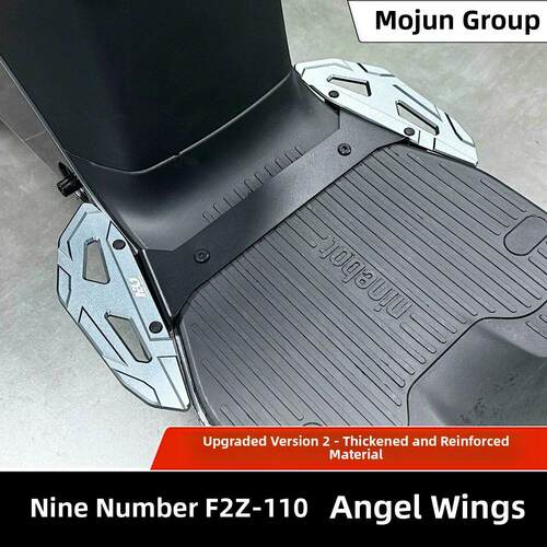 适用9号F2Z110-Max/Fz-110改进型铝合金脚踏板加宽拆分天使翼前踏