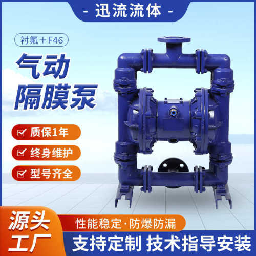 衬氟气动隔膜泵耐腐蚀泵微型水泵矿用压滤机入料泵泥浆化工泵现货