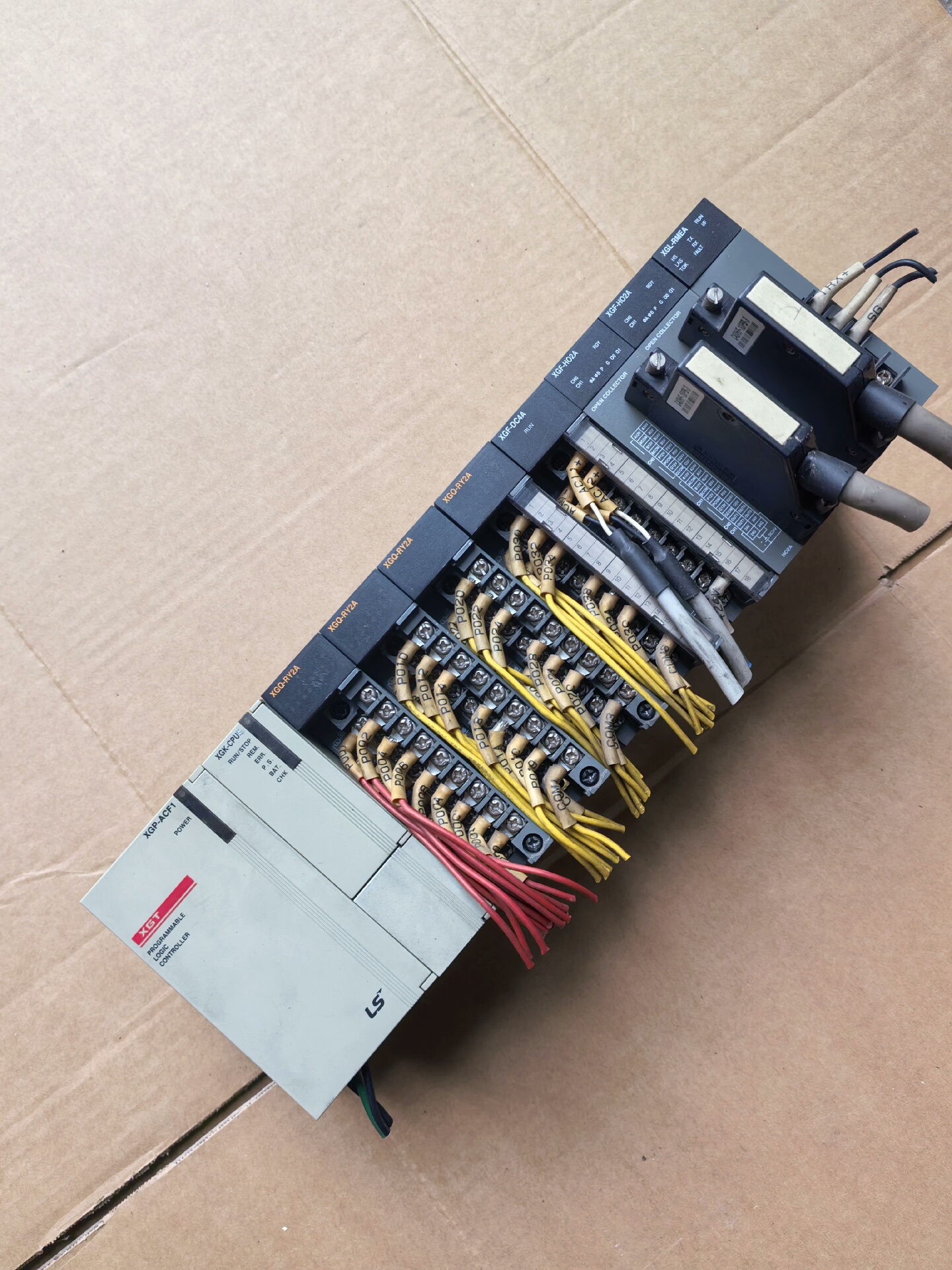 LS产电PLC模块XGK-CPUE二手拆机，实物拍摄，包邮包