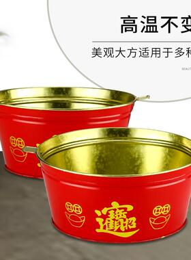 ↑家用室内烧纸盆焚烧盆烧纸钱盆烧经盆不锈钢火盆聚宝桶烧金桶大