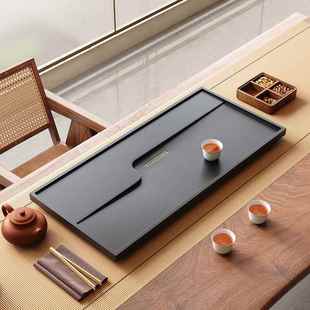 ?用金石Fh d茶盘家办公简约实石头盘排水茶几用桌面茶台乌茶 x}b