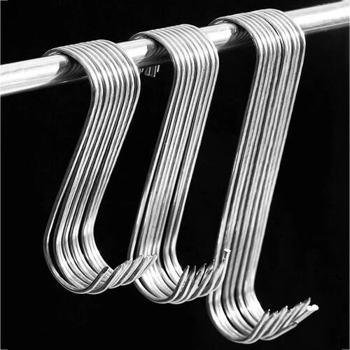 Stainless Steel Thickened S Hook with Sharp Point for Kitche