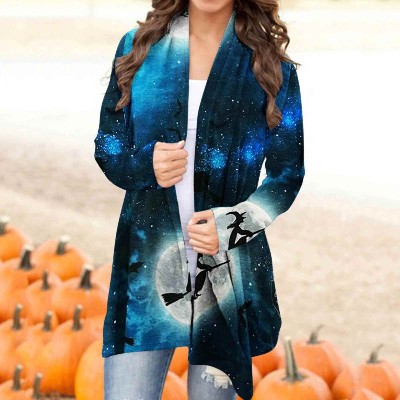 Women's Halloween long-sleeved cardigan top