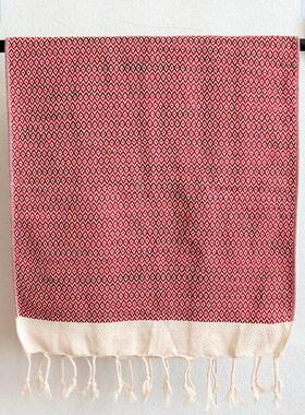 2 PACK 100*40cm Cotton Towel出口色织提花纯棉毛巾吸水多用巾