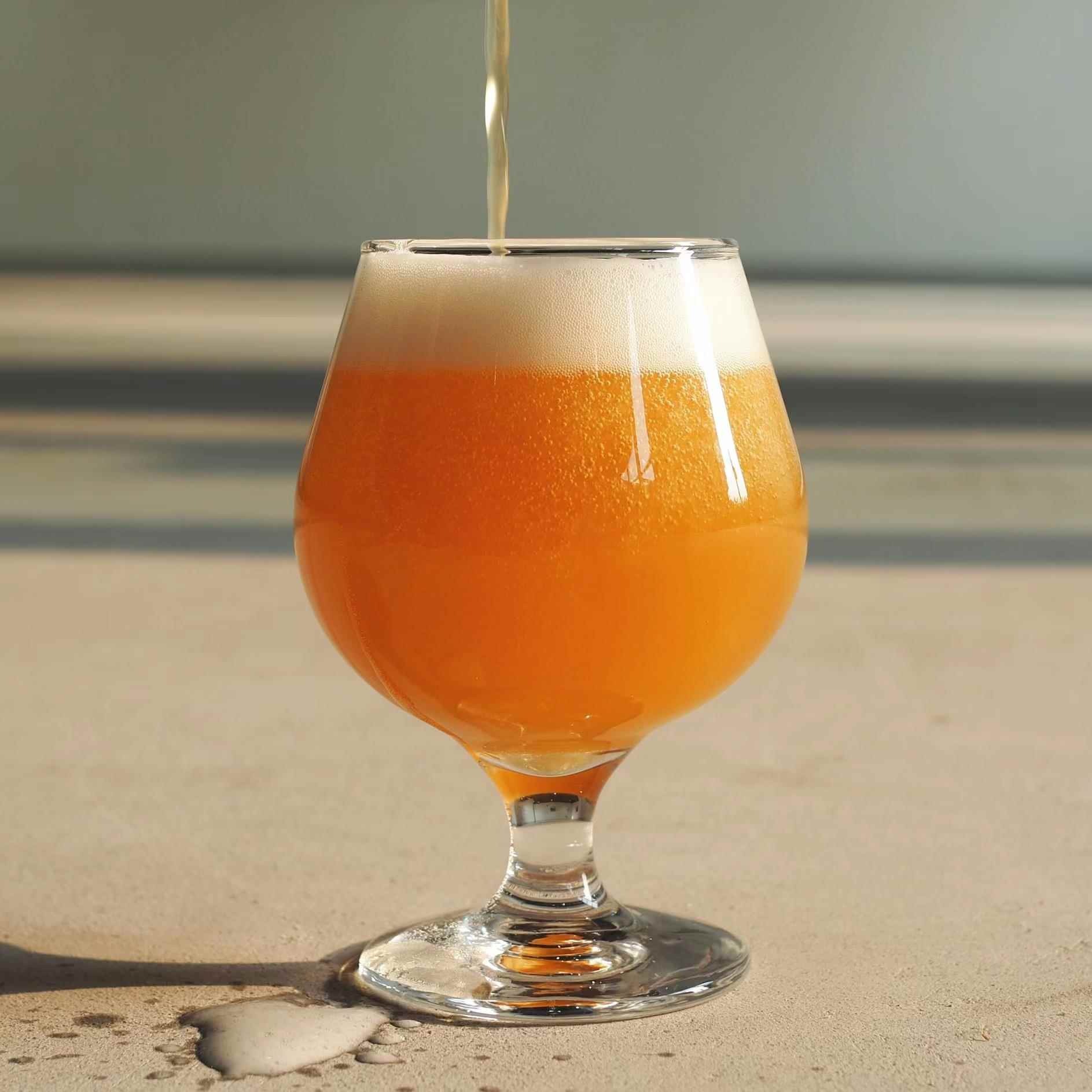 精酿啤酒杯LOGO定制大肚杯白兰地杯世涛杯酸啤混浊酒吧玻璃大容量