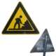 三角形交通标志牌乡村道路安全标识牌反光警告标志铝牌左右急弯道