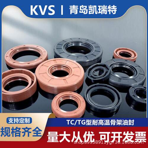 耐高温氟胶骨架油封耐油双唇TC/TG型骨架油封唇形密封圈油封大全