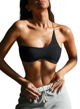 Women's vest sports single shoulder tight strapless