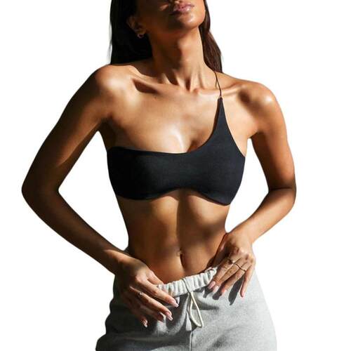 Women's vest sports single shoulder tight strapless