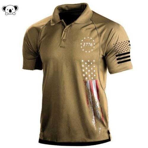 S 32203 Men Independence Day T-shirt Patriotic爱国独立日T恤