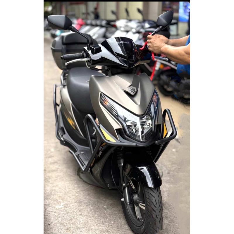 轻骑铃木UY125T-AUE125T-A优驿升级保险杠护杠防撞保护杠改装件