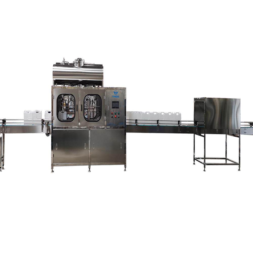 白酒异型瓶灌装锁盖生产线 全自动直线式高精度液体灌装机流水线