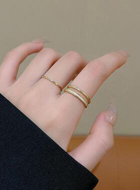 ins套装戒指复古小众个性指环