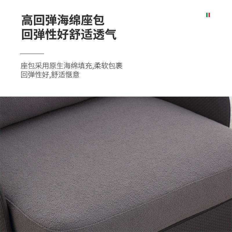 代现约沙发椅客厅单WLB人旋转休闲椅轻奢设计师老懒虎椅阳台人简