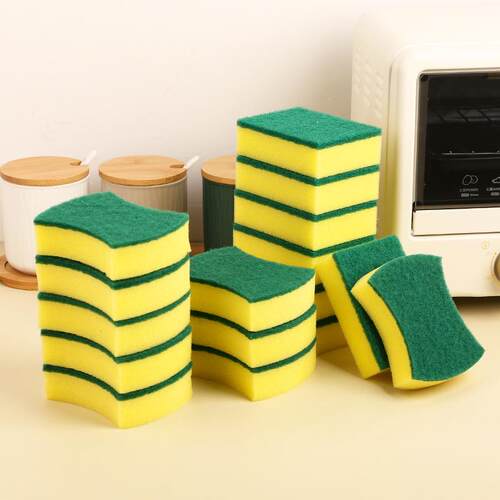 Magic Sponge Square Double-Sided Cleaning Cloth for Dishes,