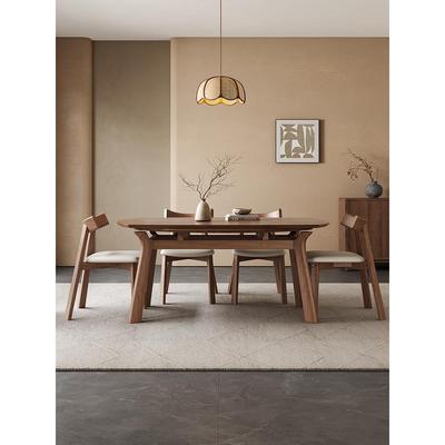 全实木可伸缩餐桌可变圆桌客厅家庭小公寓灰木圆形折叠餐桌