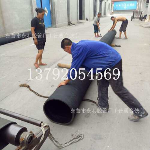 38mm-400mm黑色橡胶钢丝软管 吸排水抽沙专用橡胶钢丝管