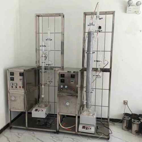 精馏釜塔实验室精馏反应减电加热MZQ玻璃子精馏柱精馏装压置蒸馏