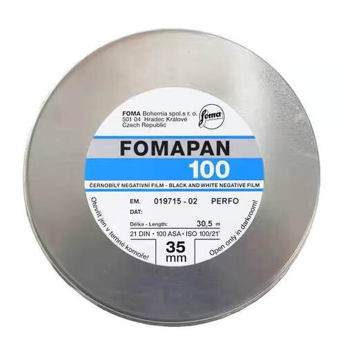 极速捷克福马Fomapan100黑白135胶卷负片菲林30.5m米反转片