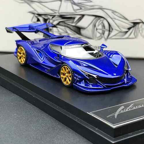 高档沙汽车模型 Pak超o 1:64 e阿波罗IE 沙太阳神跑 树脂成人收藏