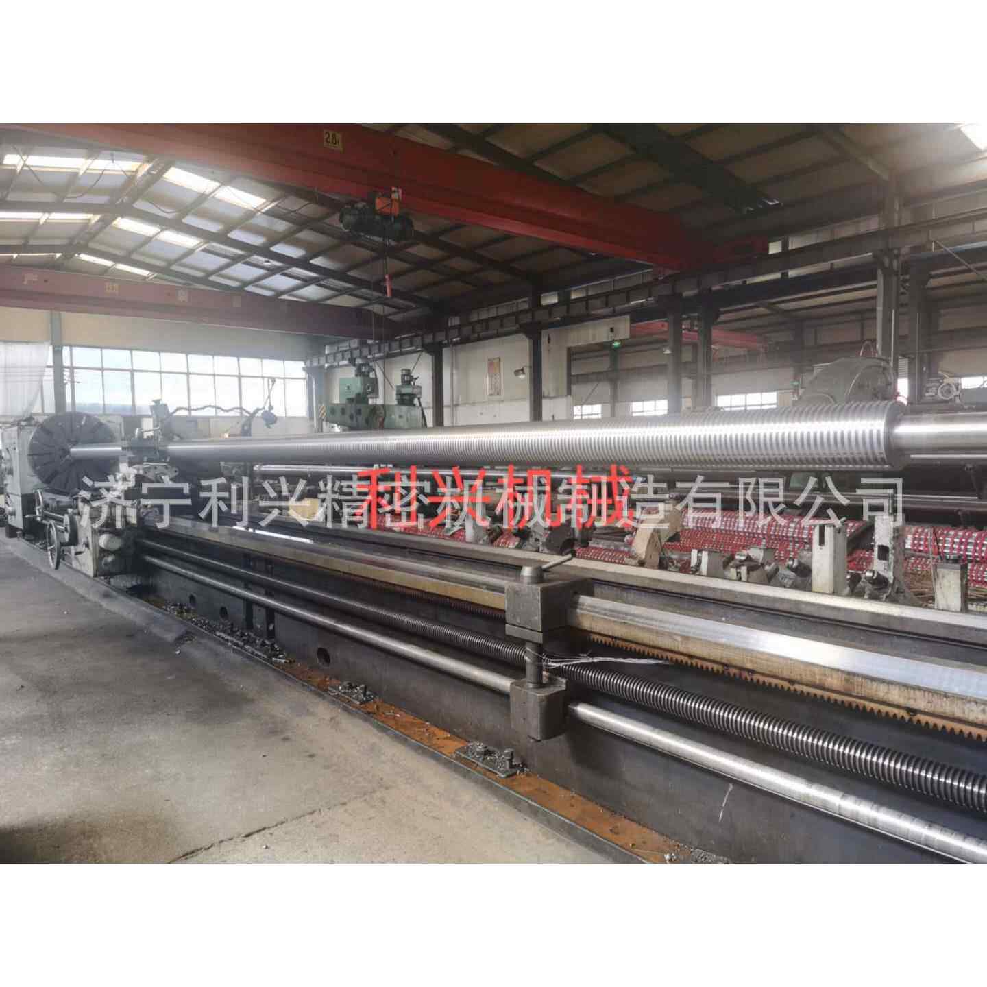 济宁利兴机械大型丝杠生产厂家 大直径加长17米对接丝杆配铜螺母