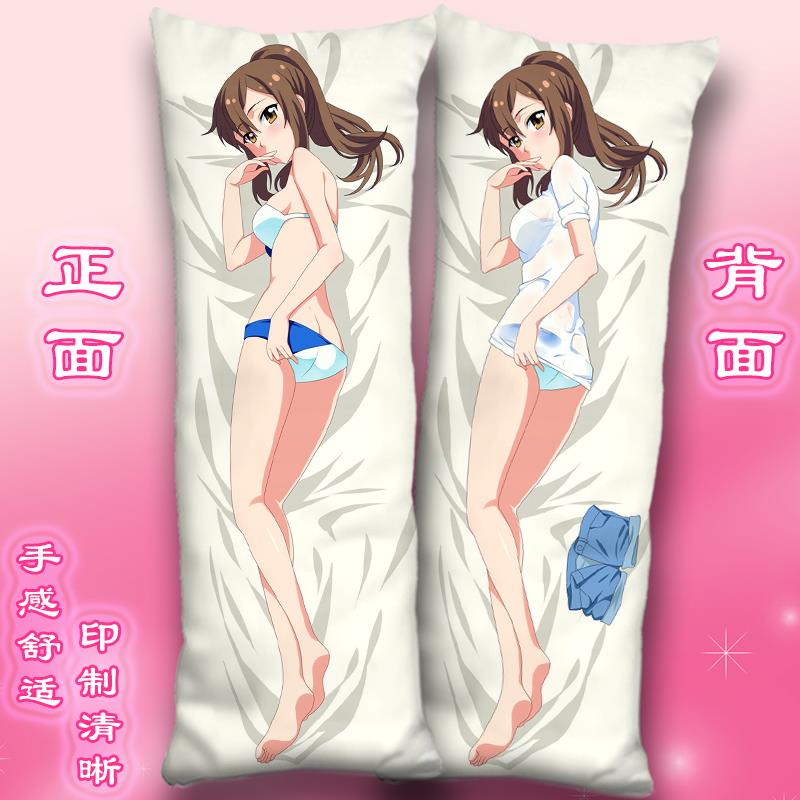正品椎名真等抱枕樱花庄的宠物女孩动漫周边二白次元长身靠条枕套