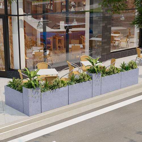 户外花箱组合庭院阳台种植箱室外露台花坛商业街外摆隔断围栏