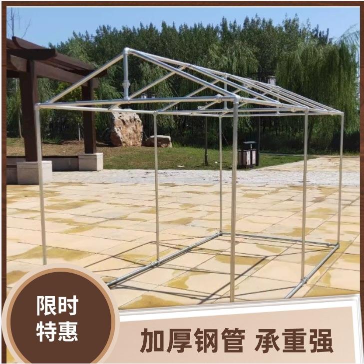 防风户外落地家用多功能大型花棚子棚架镀锌钢管四方棚架架果防雨