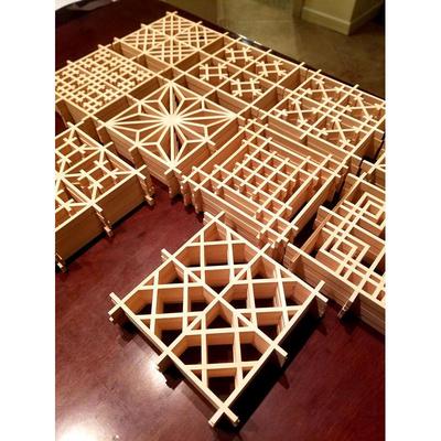 【样品】永宁组子｜组子细工样品 十个图案 每样一个从组子开始吧