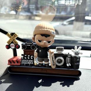 KUBO停车牌材料包DIY胡桃木车载底座配件盲盒娃娃配件 男生礼物