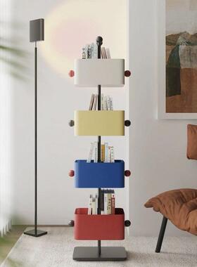 家落多层书架客厅THk7YtbB转地用物角置架书架儿童房书架办