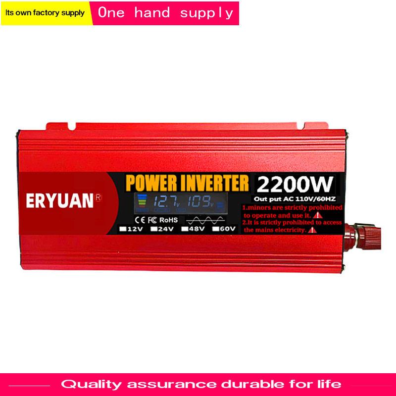定制美规车载纯正弦波逆变器12V24V转110V外贸南美货源1000W2000W