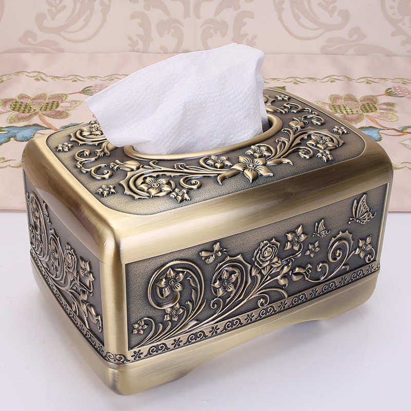 复古纸巾盒 摆件家用奢华餐巾纸盒创意客厅欧式抽纸盒 简约抽纸盒,家居饰品,装饰纸巾盒,淘宝优惠券,粉丝福利购,淘宝优惠卷