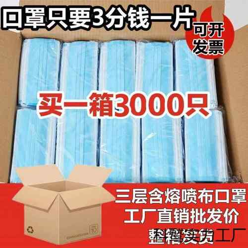 个一整箱新款一次性口罩