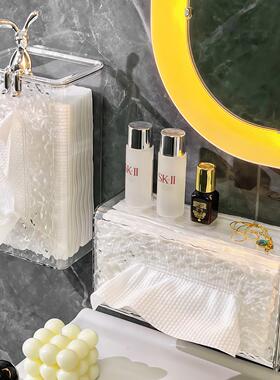 Wall-mounted Glacier Pattern Facial Tissue Dispenser, Luxury