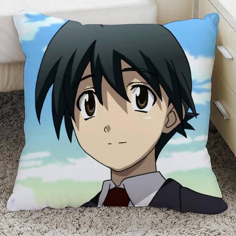 日在校园抱枕头图片制作