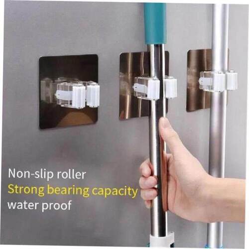 Wall Mounted Mop Organizer Holder Brush Broom Hanger Home