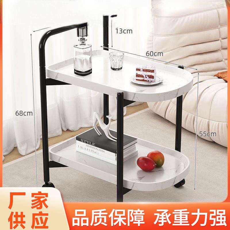 小推车可移动茶几沙发客厅边几置物架方形家用带轮北欧风收纳架