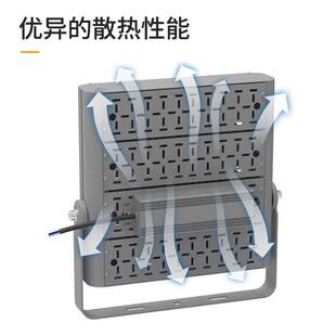 强足功率led投光灯外新农户村率光防水泛光灯大功工002地照明超亮