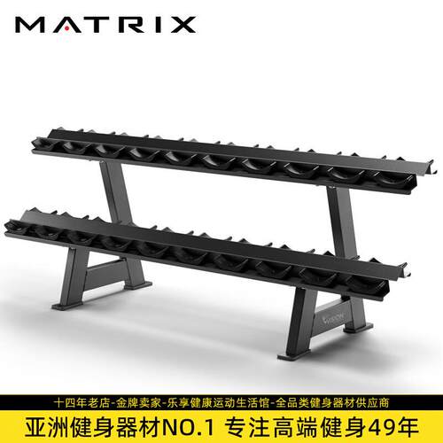 JOHNSON乔山双层哑铃架FW510家用训练健身房专业健身器材10对十副