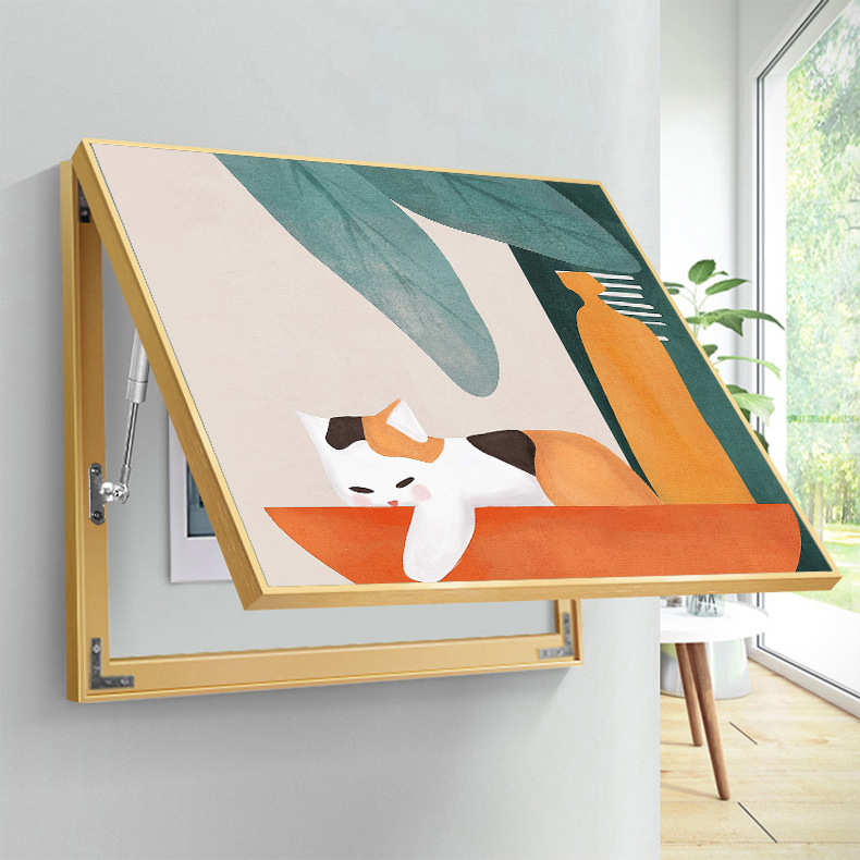 现代简约配电箱装饰画日式总开关电表箱挂画免打孔遮挡弱电箱壁画