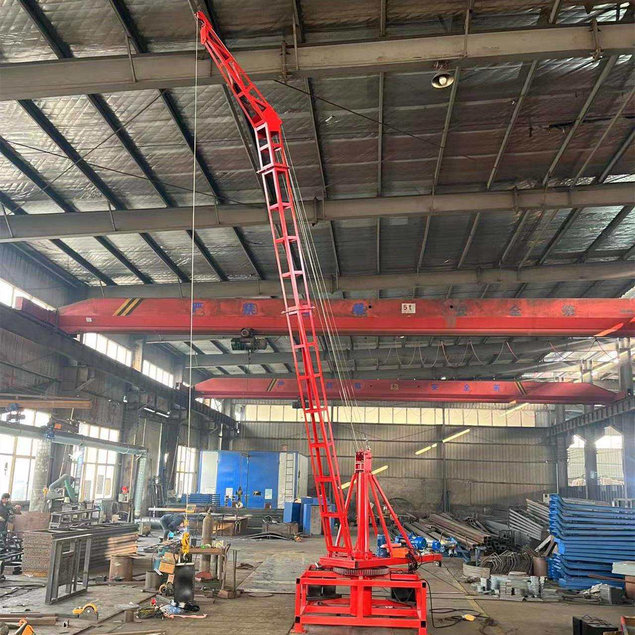 码头吊机楼房海边仓库车间港口起重机建筑工地房顶外墙装修吊机