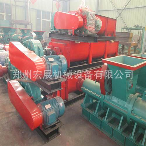 泥煤加湿混合搅拌机双螺旋干粉搅拌机黏稠物料干湿搅拌机