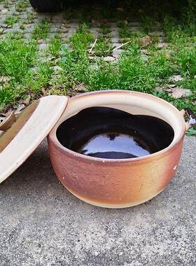 短边炉粘土砂锅粥炉涮涮商业家用牛肉混合鸡和羊肉火锅扎丝粘土锅